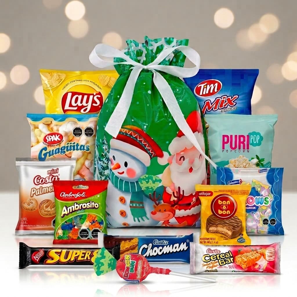 Bolsa Pascuera con diseño navideño
